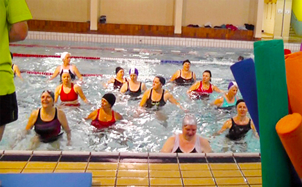 Séance d'aquagym à Paris à l'APSAP-VP